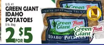 Bravo Supermarkets GREEN GIANT IDAHO POTATOES offer