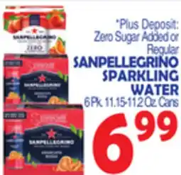 Bravo Supermarkets SANPELLEGRINO SPARKLING WATER offer