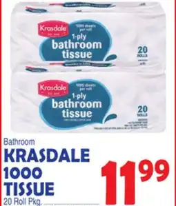 Bravo Supermarkets KRASDALE 1000 TISSUE offer