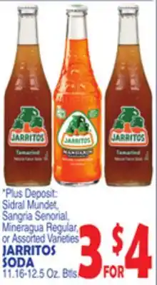 Bravo Supermarkets JARRITOS SODA offer