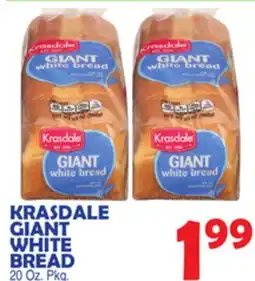 Bravo Supermarkets KRASDALE GIANT WHITE BREAD offer