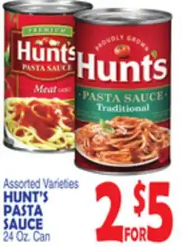 Bravo Supermarkets HUNT'S PASTA SAUCE offer