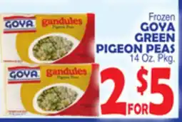 Bravo Supermarkets Frozen GOYA GREEN PIGEON PEAS offer