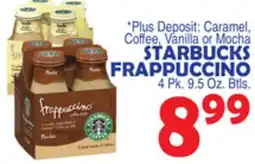 Bravo Supermarkets STARBUCKS FRAPPUCCINO offer
