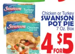 Bravo Supermarkets CHICKEN OR TURKEY SWANSON POT PIE offer