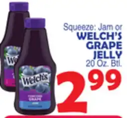 Bravo Supermarkets WELCH'S GRAPE JELLY offer