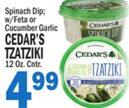 Bravo Supermarkets CEDAR'S TZATZIKI offer