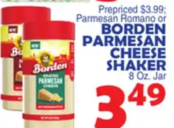 Bravo Supermarkets BORDEN PARMESAN CHEESE SHAKER offer