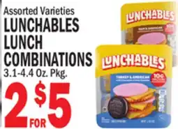 Bravo Supermarkets LUNCHABLES LUNCH COMBINATIONS offer