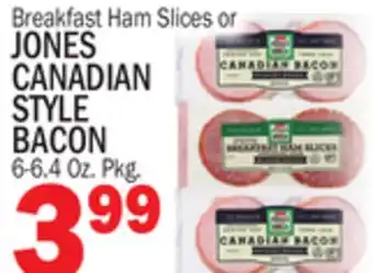Bravo Supermarkets JONES CANADIAN STYLE BACON offer