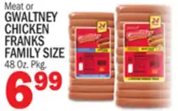 Bravo Supermarkets Meat or GWALTNEY CHICKEN FRANKS FAMILY SIZE offer
