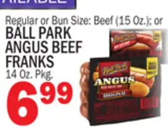 Bravo Supermarkets BALL PARK ANGUS BEEF FRANKS offer