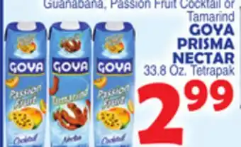 Bravo Supermarkets GOYA PRISMA NECTAR offer