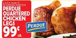 Bravo Supermarkets PERDUE QUARTERED CHICKEN LEGS offer