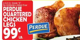 Bravo Supermarkets PERDUE QUARTERED CHICKEN LEGS offer
