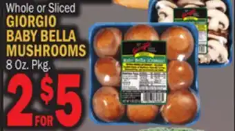 Bravo Supermarkets GIORGIO BABY BELLA MUSHROOMS offer