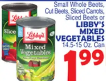 Bravo Supermarkets LIBBY'S MIXED VEGETABLES offer