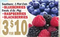 Bravo Supermarkets BLUEBERRIES, RASPBERRIES, BLACKBERRIES offer