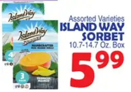 Bravo Supermarkets ISLAND WAY SORBET offer