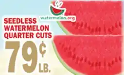 Bravo Supermarkets SEEDLESS WATERMELON QUARTER CUTS offer