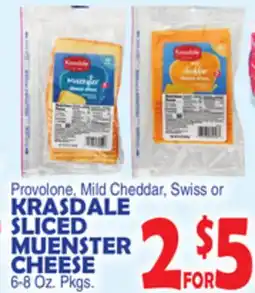 Bravo Supermarkets KRASDALE SLICED MUENSTER CHEESE offer