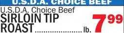 Bravo Supermarkets SIRLOIN TIP ROAST offer