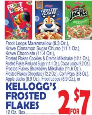 Bravo Supermarkets KELLOGG'S FROSTED FLAKES offer