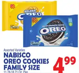 Bravo Supermarkets NABISCO OREO COOKIES FAMILY SIZE offer