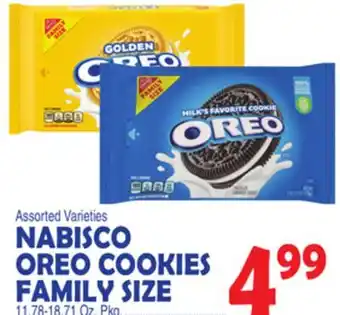 Bravo Supermarkets NABISCO OREO COOKIES FAMILY SIZE offer