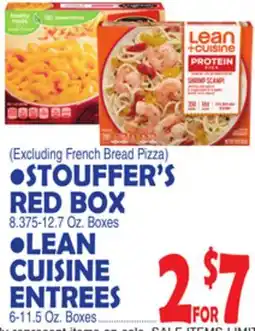 Bravo Supermarkets •STOUFFER'S RED BOX •LEAN CUISINE ENTREES offer