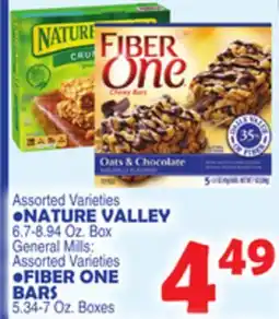 Bravo Supermarkets •NATURE VALLEY 6.7-8.94 Oz. Box •FIBER ONE BARS 5.34-7 Oz. Boxes offer