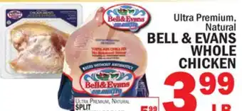Bravo Supermarkets BELL & EVANS WHOLE CHICKEN offer