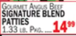 Bravo Supermarkets GOURMET ANGUS BEEF SIGNATURE BLEND PATTIES offer