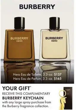 Boscov's Hero Eau de Toilette offer