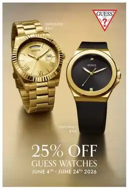 Boscov's GUESS WATCHES offer