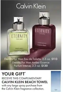 Boscov's Eternity For Men Eau de Toilette offer