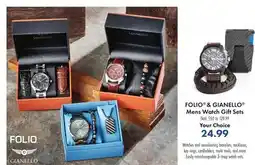 Boscov's FOLIO & GIANELLO Mens Watch Gift Sets offer