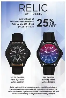 Boscov's Relic by Fossil Watches Julian offer