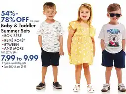 Boscov's Baby & Toddler Summer Sets offer