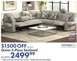 Boscov's Quinn 3-Piece Sectional offer