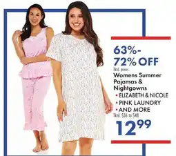 Boscov's Womens Summer Pajamas & Nightgowns offer