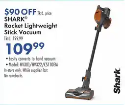 Boscov's SHARK Rocket Lightweight Stick Vacuum offer