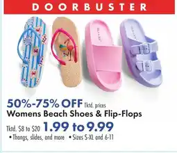 Boscov's Womens Beach Shoes & Flip-Flops offer
