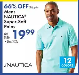 Boscov's Mens NAUTICA Super-Soft Polos offer