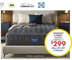 Boscov's SIMMONS & SERTA QUEEN offer