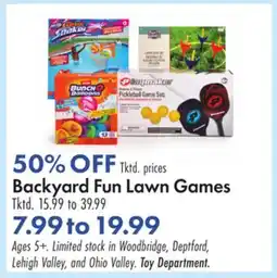 Boscov's Backyard Fun Lawn Games offer