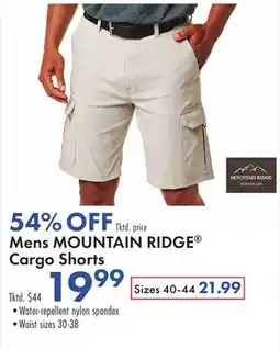 Boscov's Mens MOUNTAIN RIDGE Cargo Shorts offer