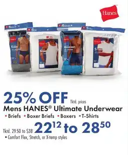 Boscov's Mens HANES Ultimate Underwear offer