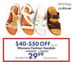 Boscov's Womens Fashion Sandals offer