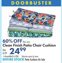 Boscov's Clean Finish Patio Chair Cushion offer